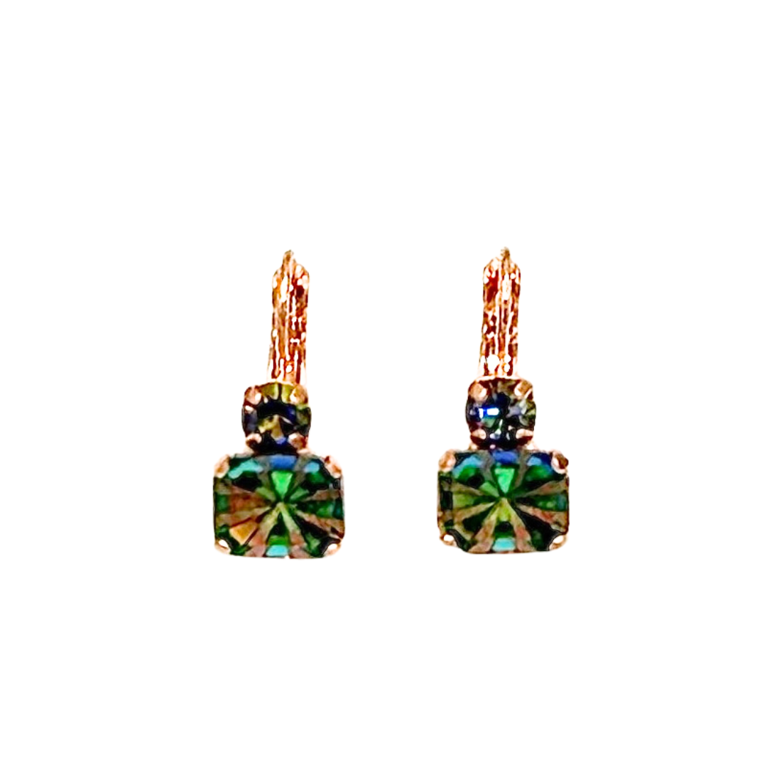 Mariana New Emerald Cut Earring Vitriol on Gold