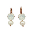 Mariana New Cushion Crystal  Over Pearl Drop Earring Moonlight on Rose Gold