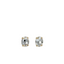 Mariana Petite Oval Stud Clear on Gold