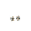 Mariana Petite Oval Stud Clear AB on Gold