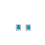 Mariana Petite Emerald Stud Clear AB on Rhodium