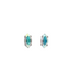 Mariana Petite Marquis Stud Clear AB on Rhodium