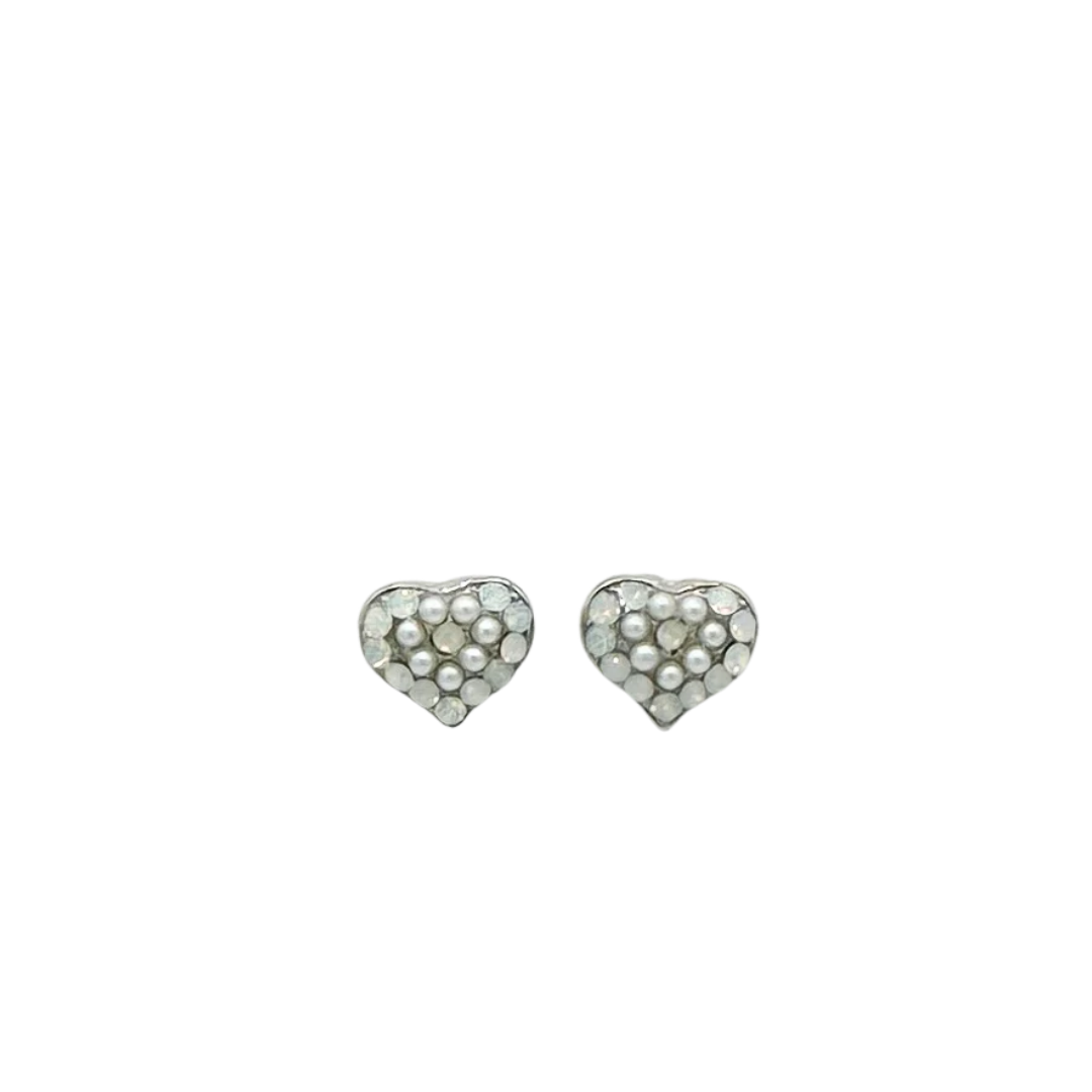 Mariana Petite Octagon Stud White/Pearl on Rhodium Main image