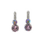 Mariana Small Double Drop Earring Lavender Mist on Rhodium