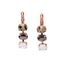 Mariana Small Triple Oval Earring Mineral Nightfall on Rose Gold