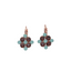 Mariana Diamond Shaped Cluster Earrings in Serai on Rose Gold