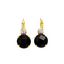 Mariana Double Drop Earrings in Obsidian Shores on Gold