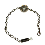 Mariana Guardian Angel Bracelet Clear/White on Rhodium