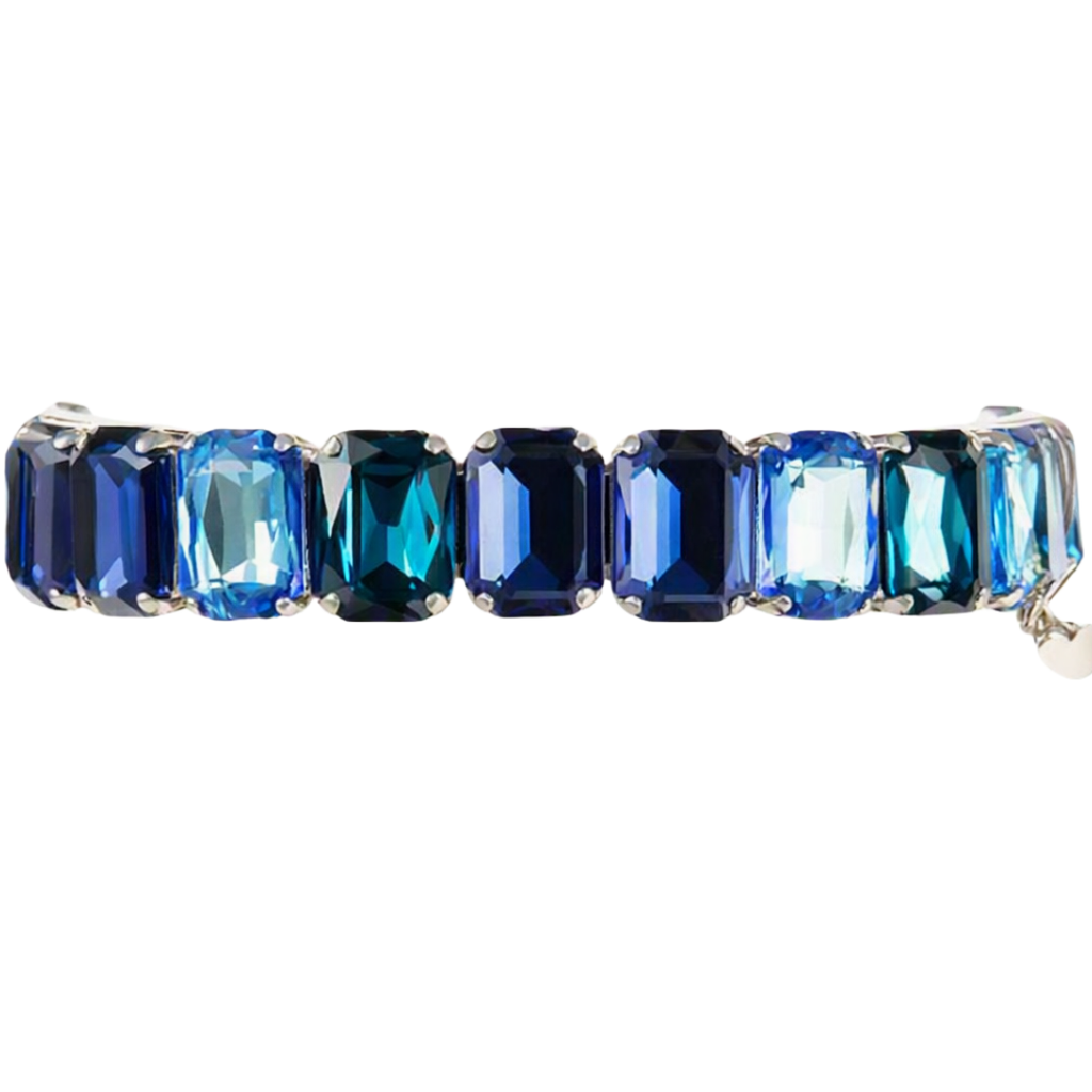 Mariana Stretch Bracelet Indigo Hour on Rhodium- NEW!