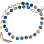 Mariana  Plain Necklace in  Indigo Hour on Rhodium