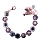 Mariana Medium Rosette Bracelet Mineral Night Fall on Rose Gold