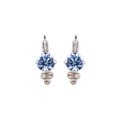 Mariana Earrings in Golden Shadow Sapphire on Rhodium