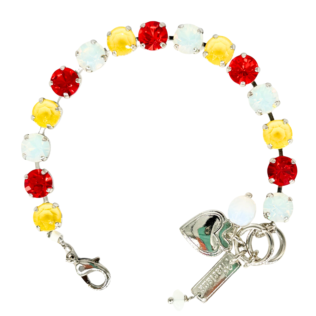 Mariana Football Bracelet Small on Rhodium