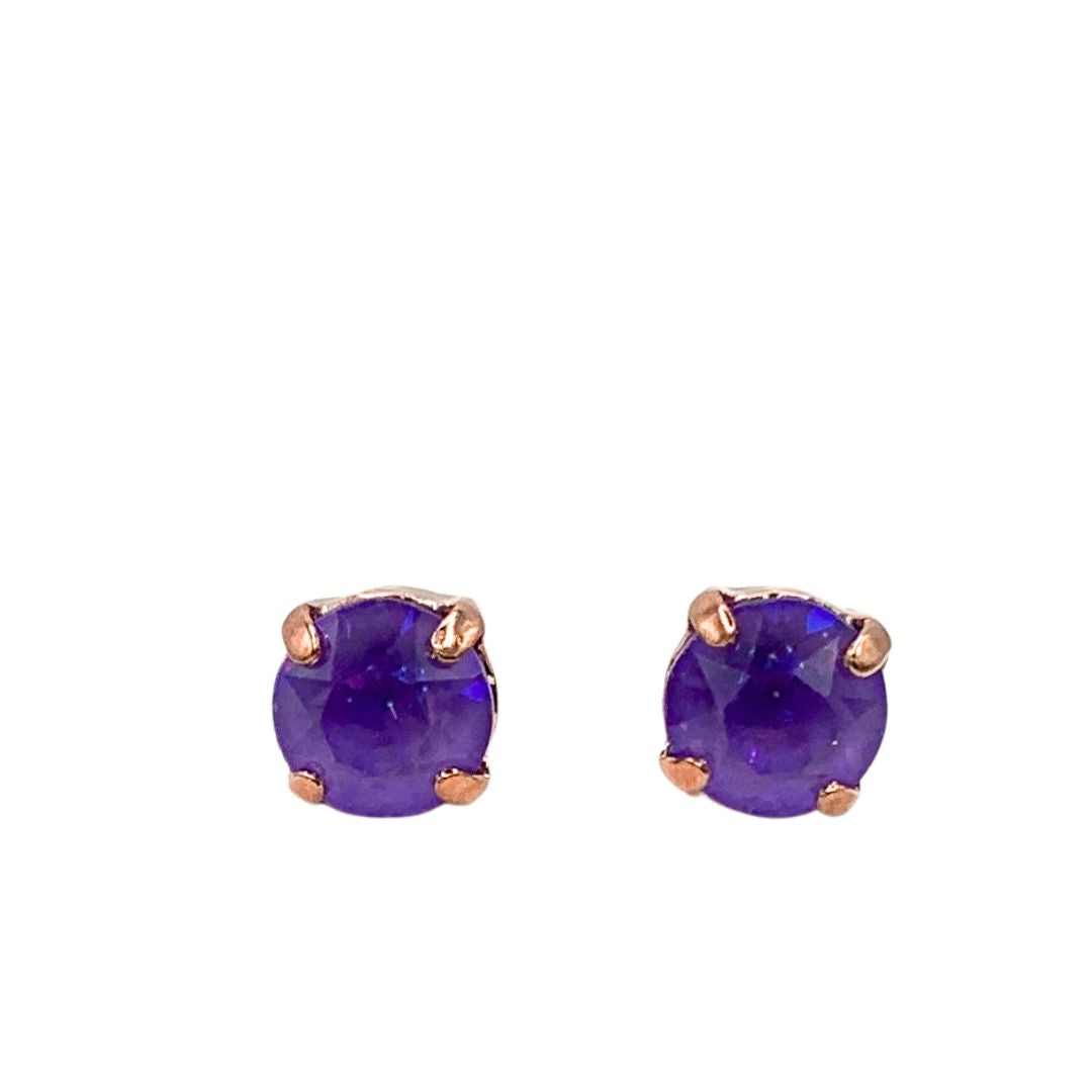 Mariana Stud Earring Sunkissed Lavender on Rose Gold POST