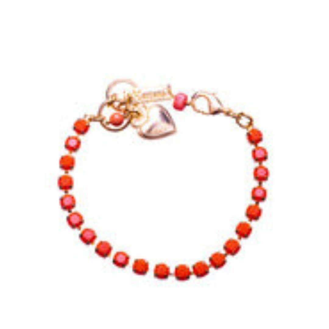 Mariana Tiny Bracelet Coral on Gold