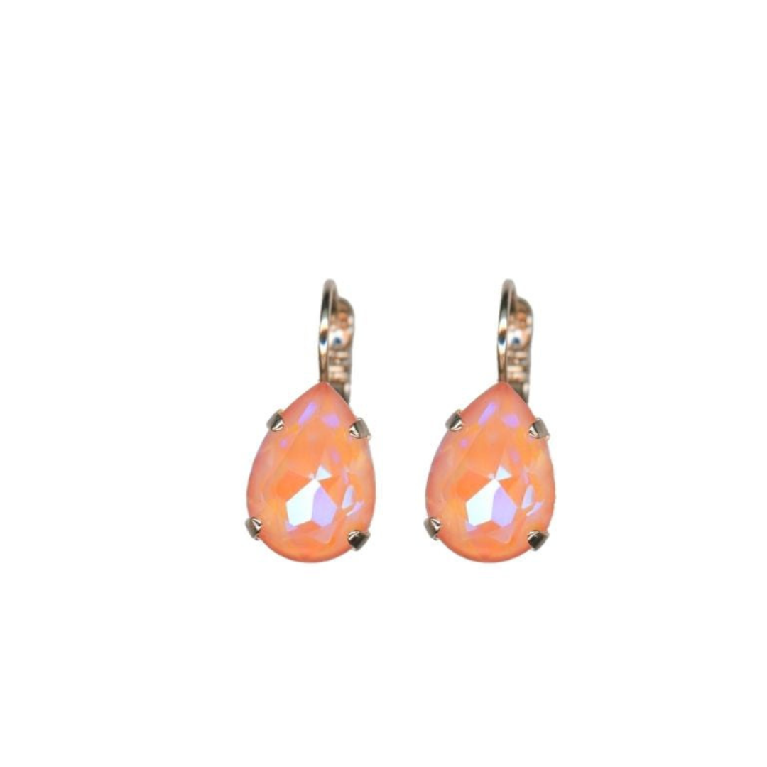 Mariana Earrings Teardrop in Sunkissed Peach on Rose Gold Main image
