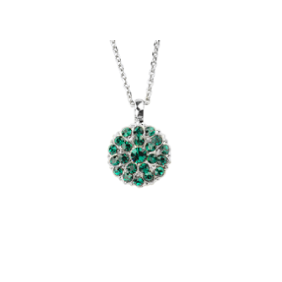 Mariana Guardian Angel Birthstone Necklace - Emerald on Silver Main image