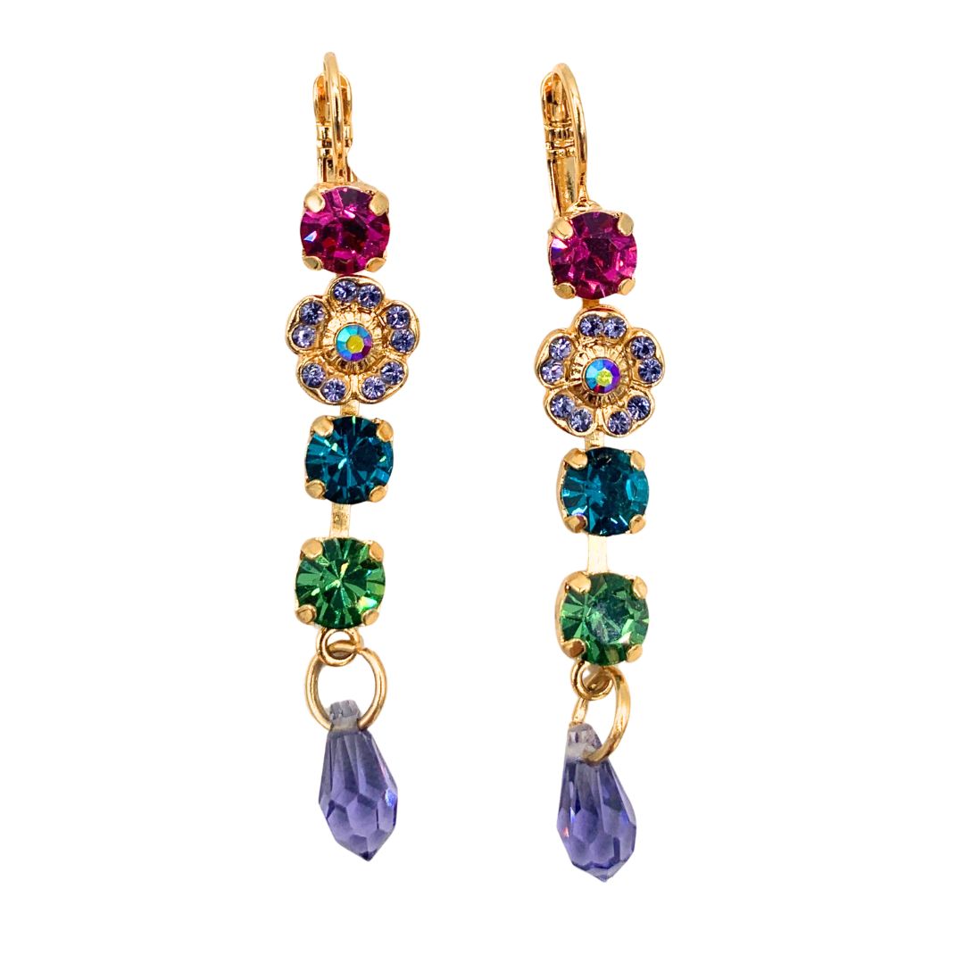 Mariana Multi Drop Earrings Festival on Gold