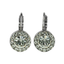 Mariana Halo Earrings in Icy Clear on Rhodium