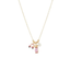 Golf Themed Charm Necklace on Gold