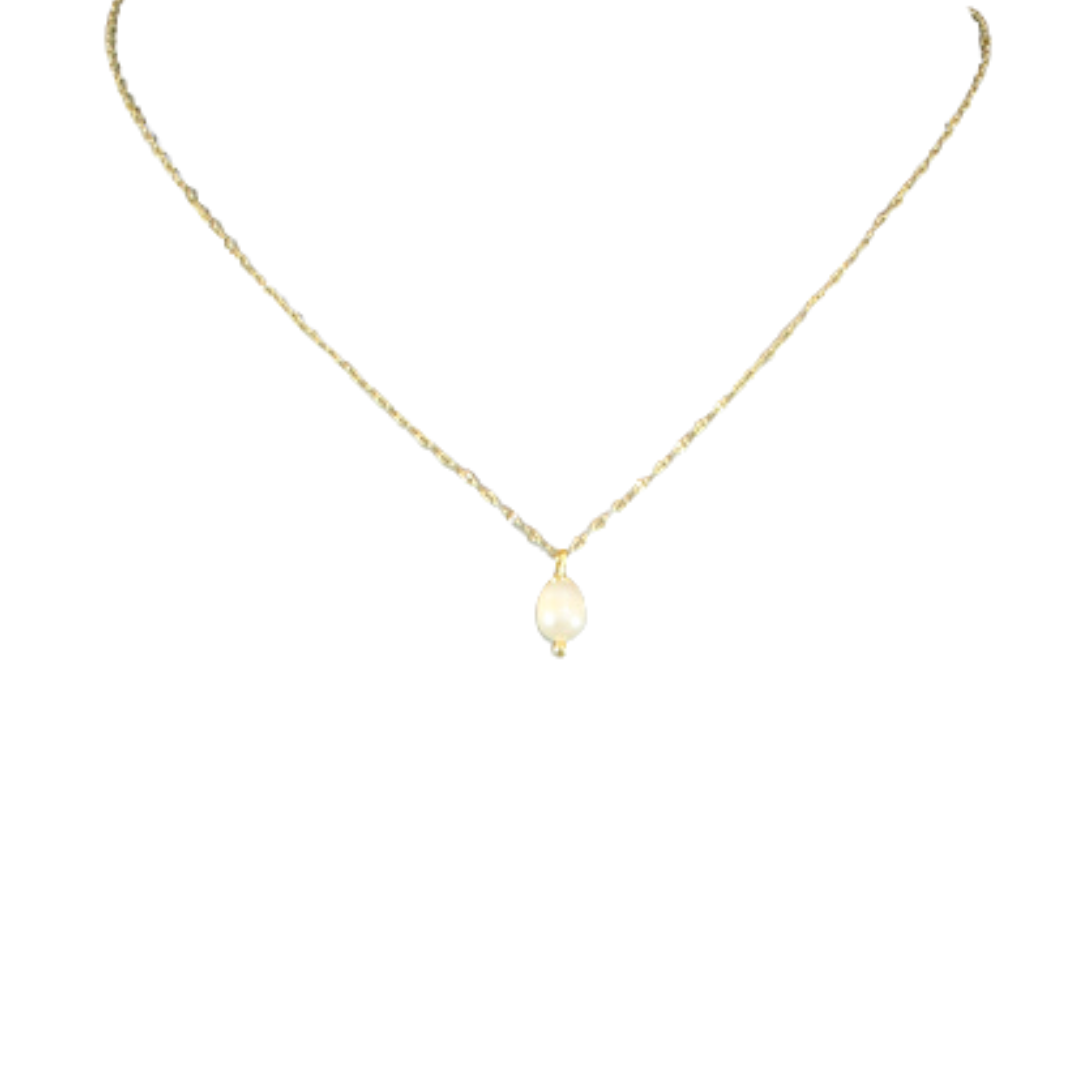 Freshwater Pearl Pendant on Gold Main image