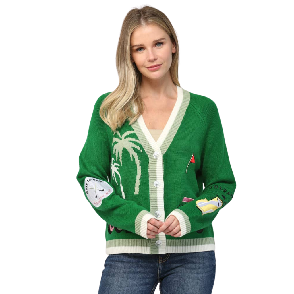 Par-Tee Time Golf Cardigan