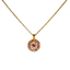 Mariana Guardian Angel Necklace Pinks on Gold