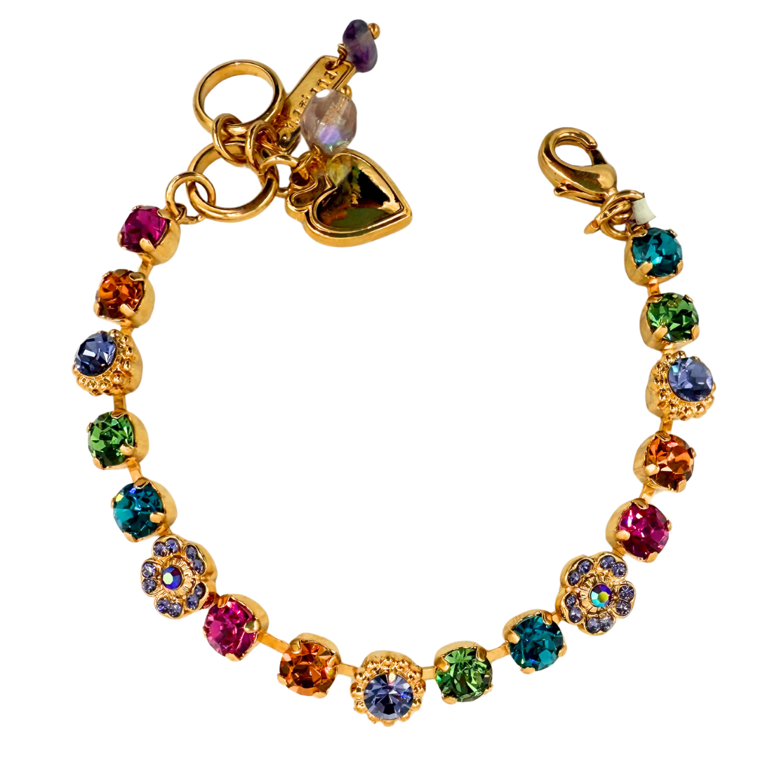 Mariana Petite Flower Bracelet Festival on Gold