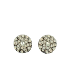 Mariana Swirl Earrings Mother of Pearl on Rhodium 
