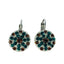 Mariana Guardian Angel Earrings in Deep Forest on Rhodium