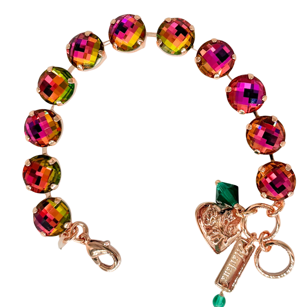 Mariana Bracelet Faceted Pink Vitriol on Rose Gold