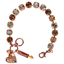 Mariana Plain Bracelet Bourbon and Brass on Rose Gold