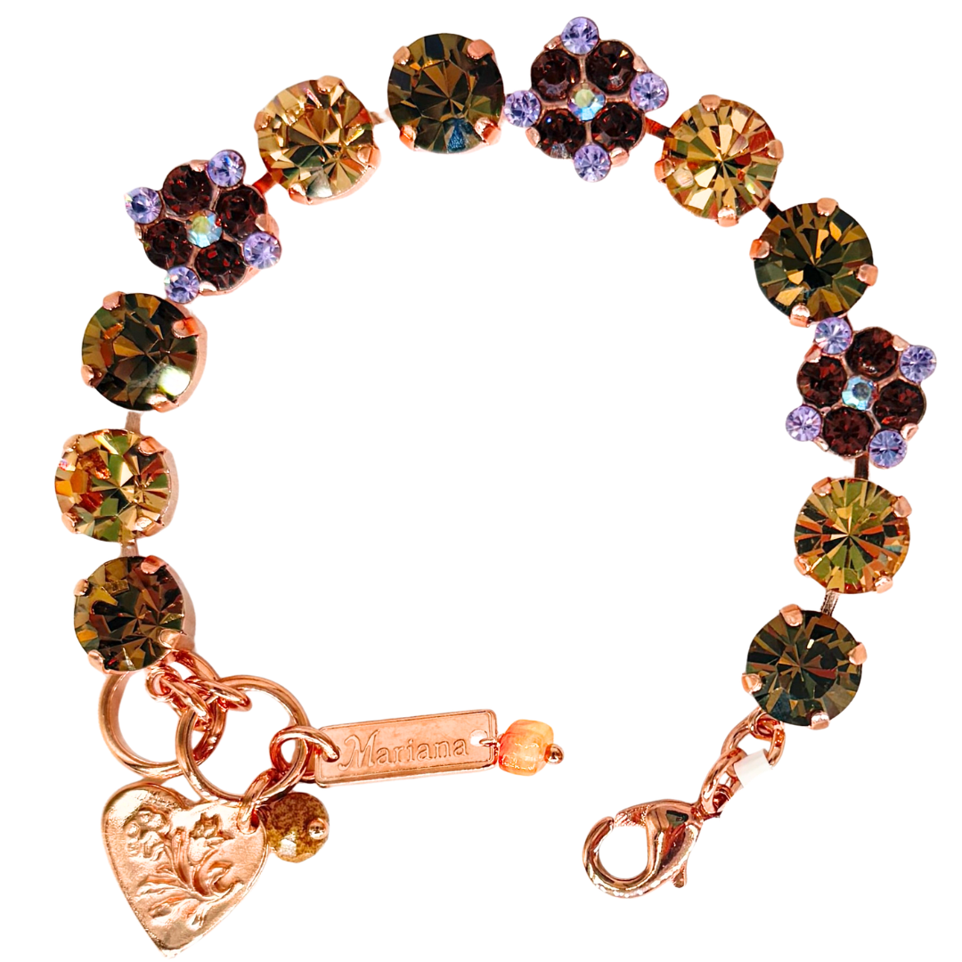 Mariana Quatrefoil Cluster Bracelet Cello Solo on Rose Gold