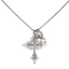 Mariana Filigree Cross With Sidecar Charm Pearl/Clear on Rhodium