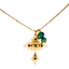 Mariana Filigree Cross With Sidecar Charm The Green Room on Gold