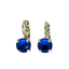 Mariana Single Dangle Matte Royal Blue on Rhodium