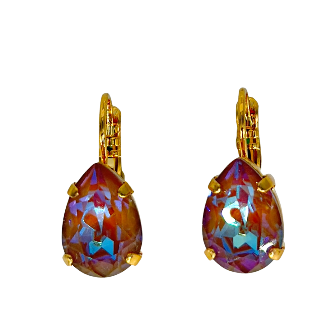Mariana Earrings Teardrop in Twilight on Gold 