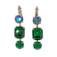 Mariana Earring Large Triple Drop The Green Room on Rhodium