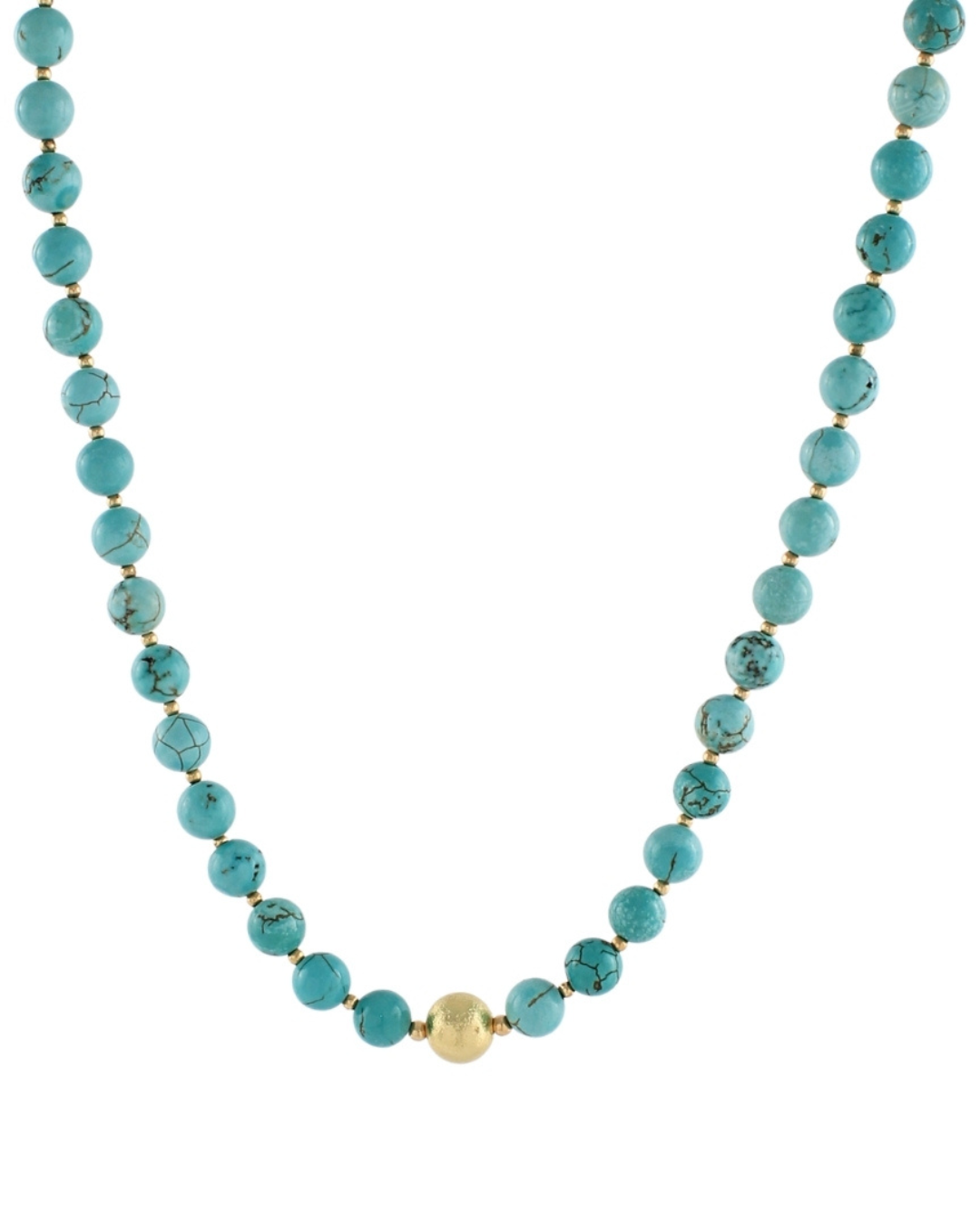 Turquoise Acrylic Stone Bauble Bead Choker