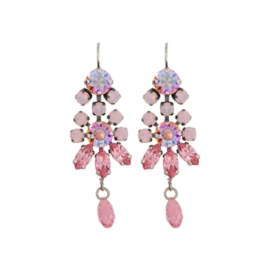 Mariana Earring Fancy Dangle Flamingo on Rhodium