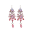 Mariana Earring Fancy Dangle Flamingo on Rhodium