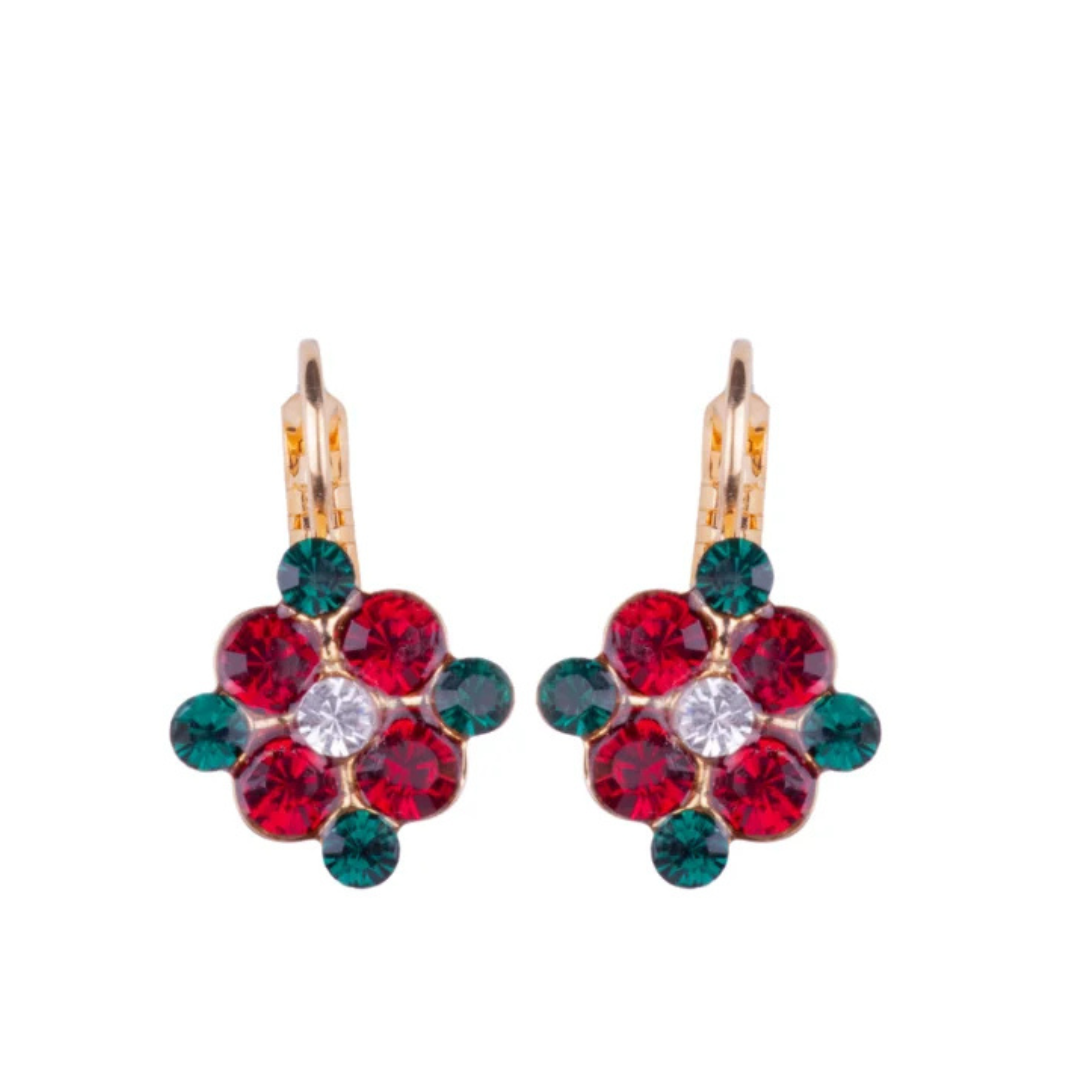 Mariana Diamond Shaped Cluster Earrings Holiday on Gold