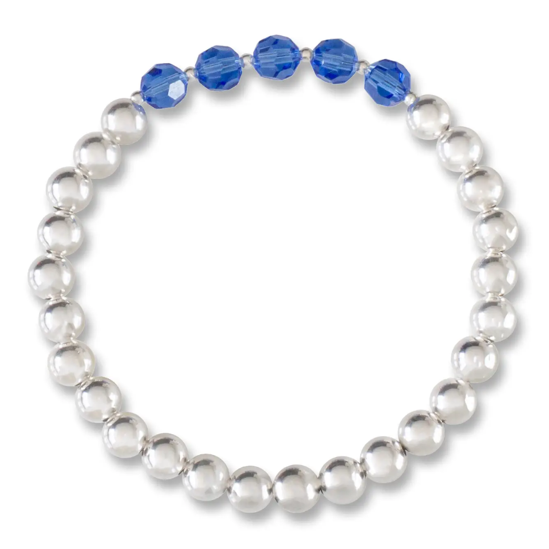 Birthstones and Blessing Bracelet for September on Sterling Silver