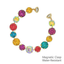 Magnetic Clasp Glass Bracelet Autumn Colors
