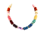 Dark Multi Acrylic Bauble Bead Necklace