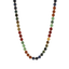 Dark Agate Bauble Bead Necklace Greens/Browns