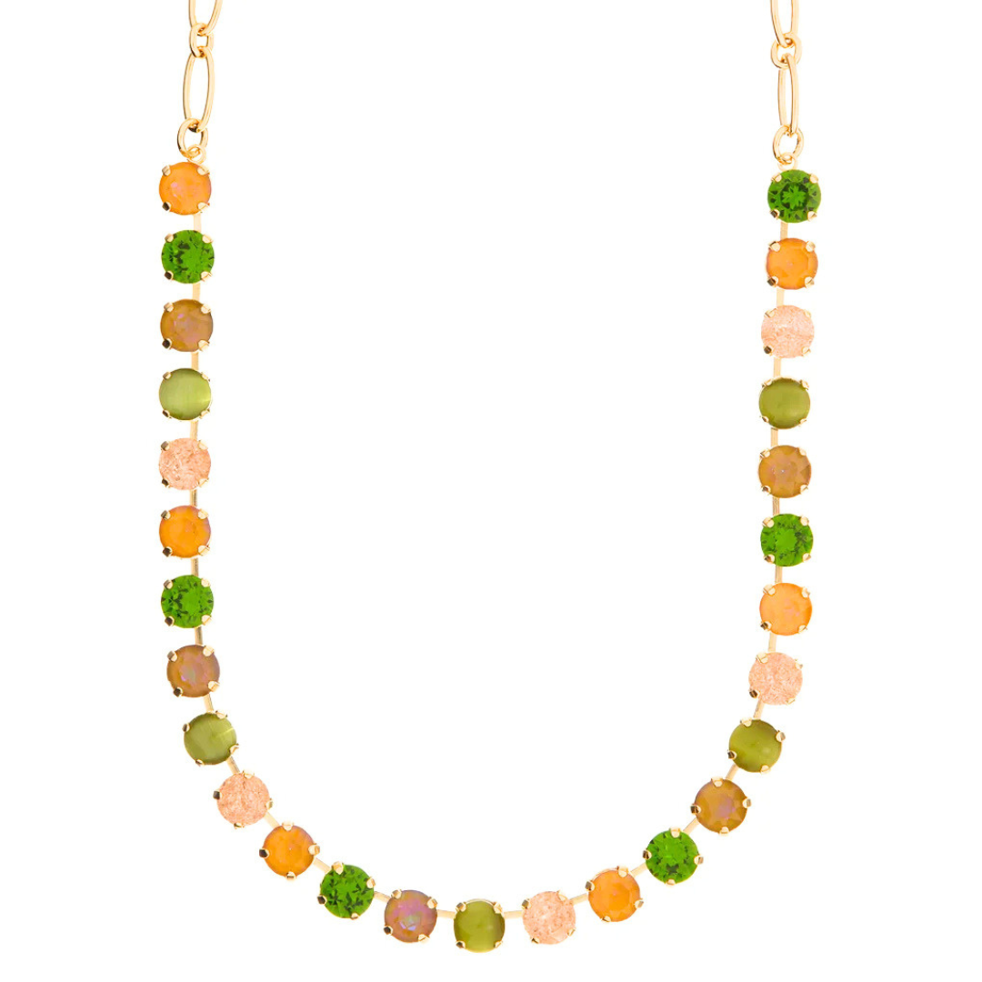 Mariana Necklace Olive Garnish on Gold Main image