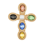 Colorful Cross Pin 2.75"