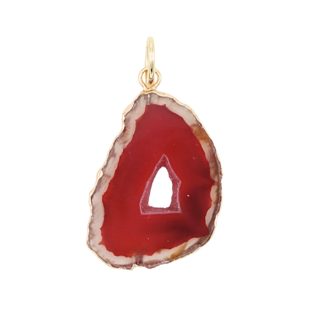Red Agate Look Charm Main image