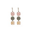 Mariana Earring Triple Drop Champagne Kisses on Rhodium